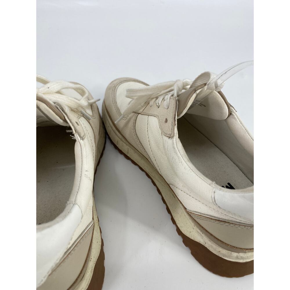 Madewell Kickoff Trainer women 7.5 Neutral Colorblock Leather laceup Sneakers - Picture 5 of 9